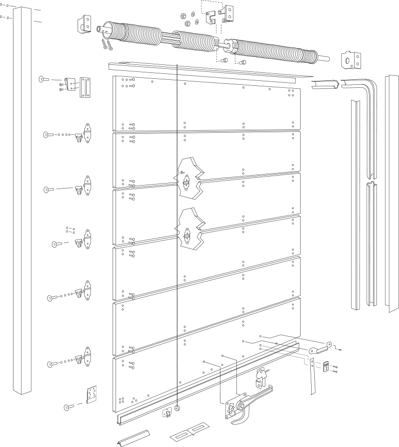 Piezas de Puerta Cortina